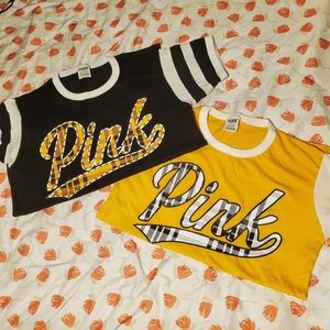 PINK Plaid Tee Duo!!!